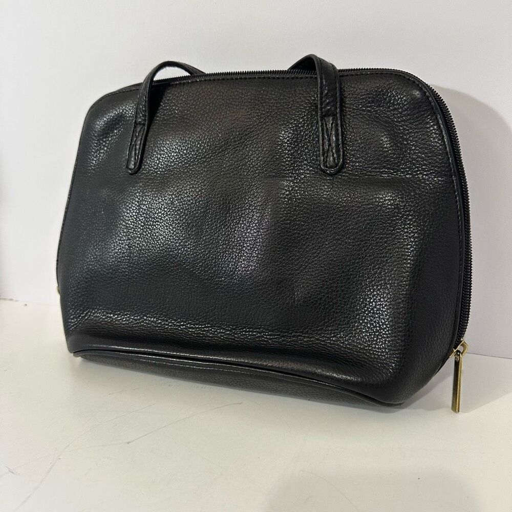 Stone Mountain Shoulder Bag Purse Black Leather
